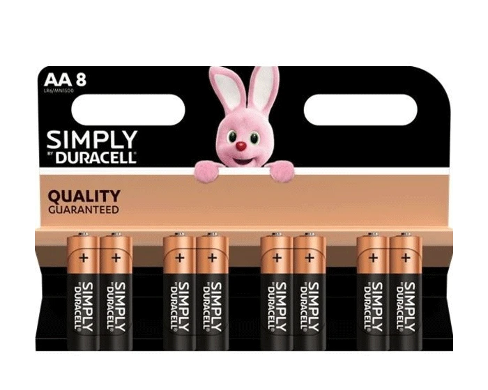 Duracell Batterij Simply AA (8st)