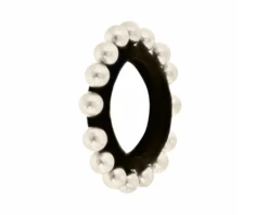 Haarelastiek Parels Wit (2st)