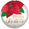 Folieballon Merry Christmas Kerstster Satin Luxe (45cm)