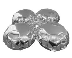 Folieballon Standaard 4 Cirkels Zilver
