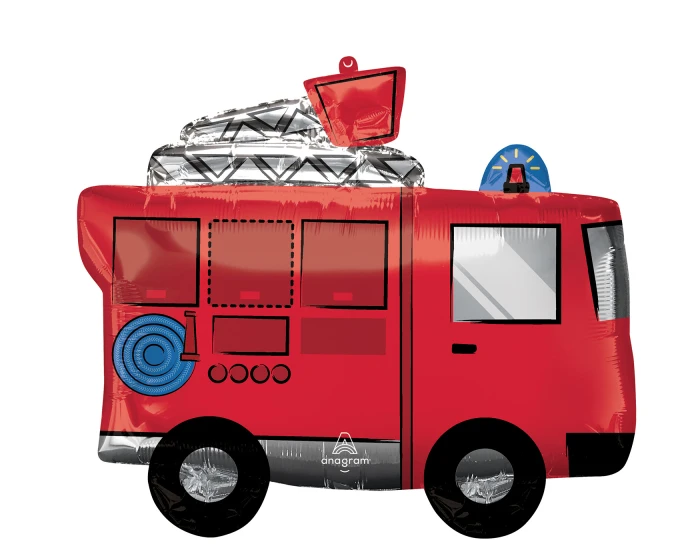 Folieballon Brandweerauto (66x55cm)