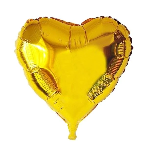 Folieballon Hart Goud