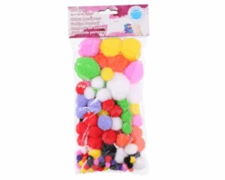 Pompons Gekleurd (100st)