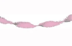 Crepe Guirlande Lichtroze (24m)