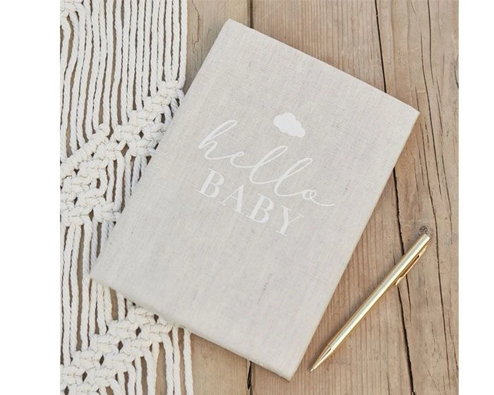 Linnen Gastenboek Hello Baby Ginger Ray