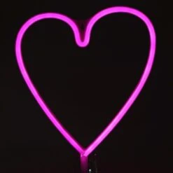 Neon LED Lamp Hart Roze