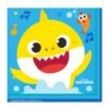 Servetten Baby Shark Geel (16st)