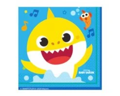 Servetten Baby Shark Geel (16st)