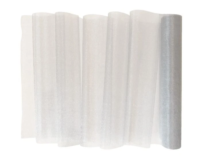 Decoratiestof Organza Zilver (30x500cm)