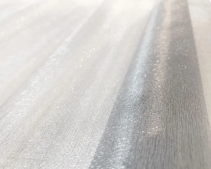 Decoratiestof Organza Zilver (30x500cm) - Afbeelding 2