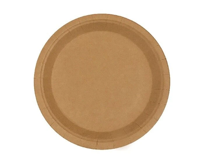 Kartonnen Bordjes Kraft 18cm (20st)