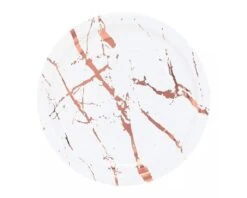 Kartonnen Borden Marble Roségoud 23cm (20st)