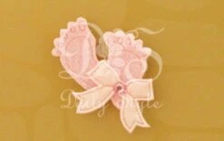 Decoratie Vilt Voetjes Roze (12st)