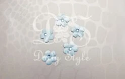 Deco Stoffen Bloem Blauw (24st)