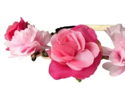 Haarband Bloemen Fuchsia & Roze -Feestartikelen Korting img 1684