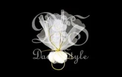 Tule Rondjes Kaal Ø24cm Wit