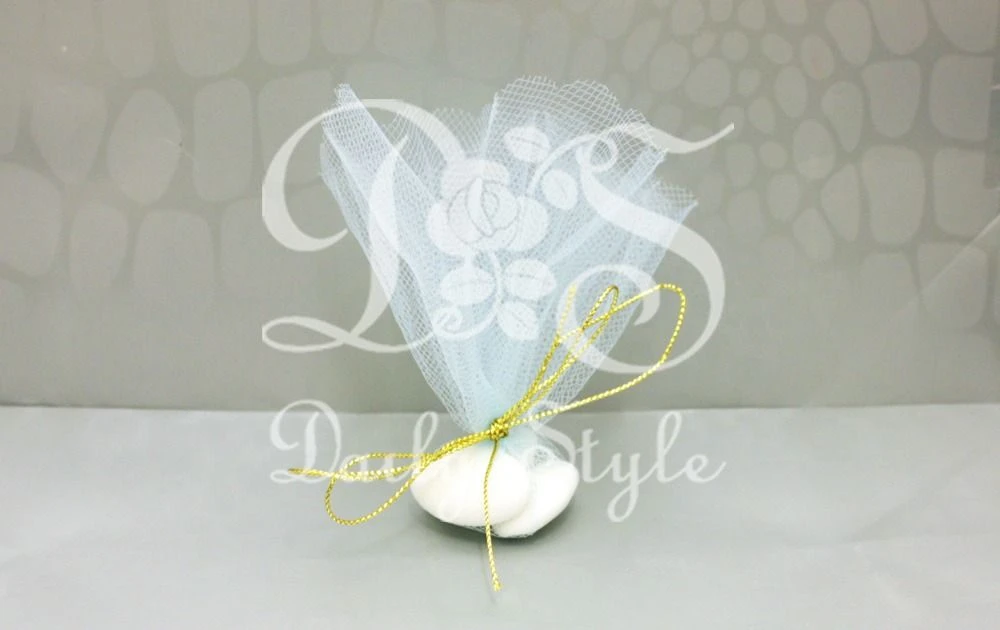 Tule Rondjes Kaal Ø24cm Blauw