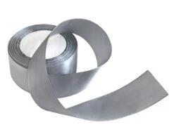 Satijnlint 4cm Zilver