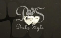 Decoratie Duo Hart Zilver (24st)