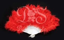 Waaier 'Fluffy' Rood