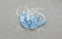 Decoratie Vilt Duifje Blauw (12st)