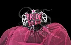 Diadeem 'Bride To Be' Sluier Fuchsia