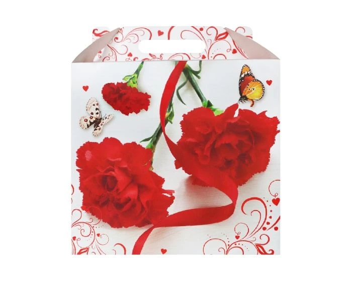 Cadeaudoos Rode Bloemen