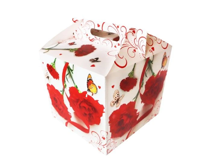 Cadeaudoos Rode Bloemen - Afbeelding 3