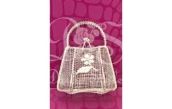 Handtasje Metaaldraad Zilver (12st)