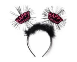 Diadeem 'Happy Birthday' Fuchsia