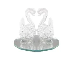 Kristallen Glitterzwanen Zilver