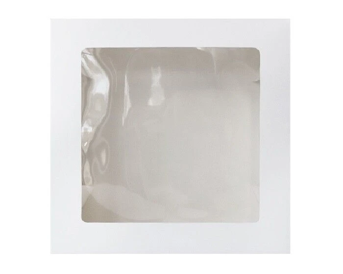 Taartdoos Met Venster Wit 19x19x5cm (4st) - Afbeelding 3