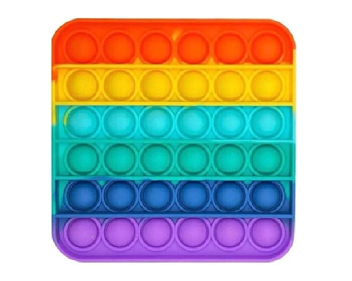 Pop It Fidget Regenboog Vierkant