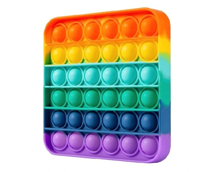 Pop It Fidget Regenboog Vierkant - Afbeelding 2