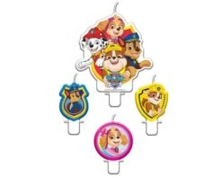 Kaarsjes Paw Patrol (4st)