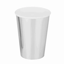 Kartonnen Bekers Metallic Zilver (10st)