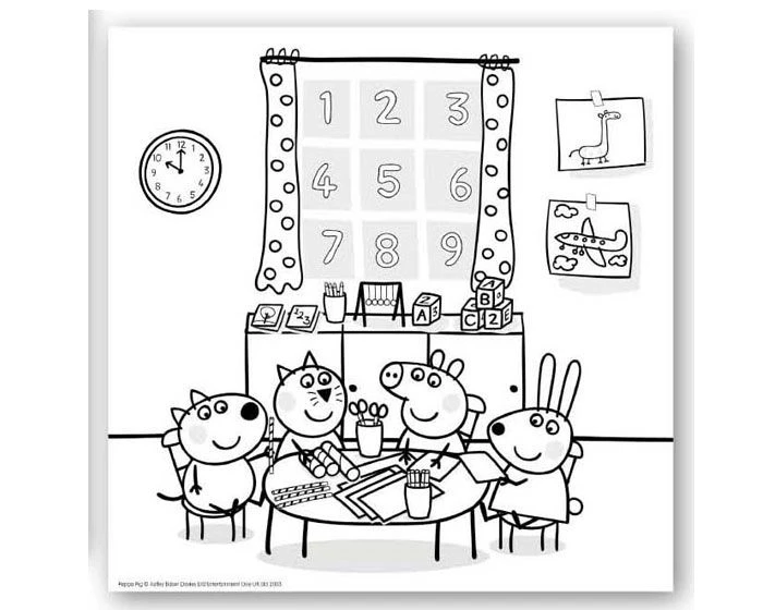 Kleur & Stickerset Peppa Pig - Afbeelding 2