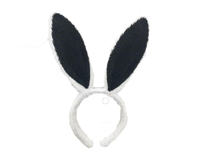 Diadeem Konijnenoren Zwart