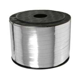 Klos Krullint Glossy Zilver 5mm