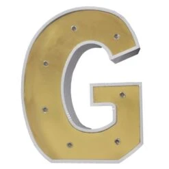 Letterlamp 'G' Metallic Goud