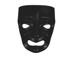 Tragedie Masker Zwart