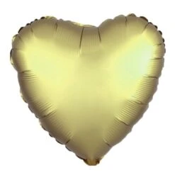 Folieballon Hart Matte Goud