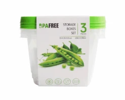 Voorraaddoosset Groen 1360ml (3st)