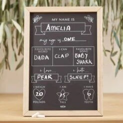 * Baby Mijlpaal Krijtbord Ginger Ray