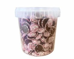 Mini Chocolade Flikken Roze/Wit