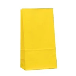 Papieren Zakje Geel (12st)