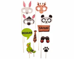 Photobooth Props Safari (10st)