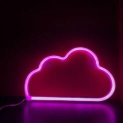 Neon LED Lamp Wolkje Roze