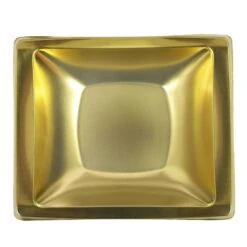 Plastic Kommen Rechthoek Goud (6st)