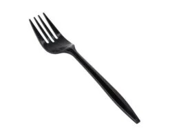 Plastic Budget Vorken Zwart (50st)